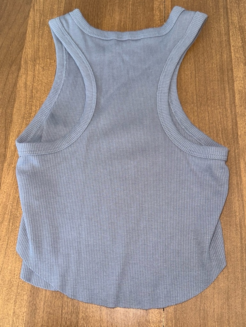 wild fable Light Blue Ribbed Racerback Tank